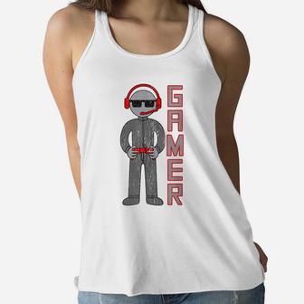 Gamer Boys Gift For The Best Video Game Player Women Flowy Tank | Crazezy CA
