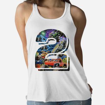 Kids 2 Year Old Monster Truck Tee Shirt Two Years Old Toddler Kid Women Flowy Tank | Crazezy CA