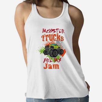 Monster Trucks For Boys Birthday Gift Women Flowy Tank | Crazezy
