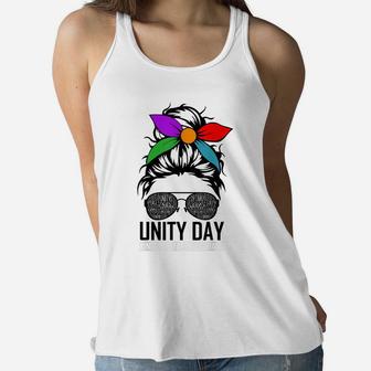 Unity Day Shirt Orange Kindness Takes Courage Unity Day Kids Women Flowy Tank | Crazezy UK