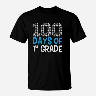 100 Days Of First Grade Soccer Sport 100th Day Of School T-Shirt | Crazezy DE