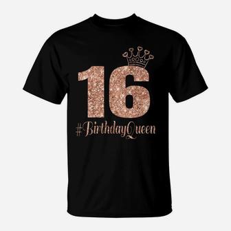 16Th Birthday Gift Teen Sweet Sixteen 16 Rose Colored Sweatshirt T-Shirt | Crazezy CA