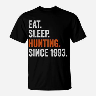 28Th Birthday Hunting Shirts Eat Sleep Since 1993 Men Women T-Shirt | Crazezy
