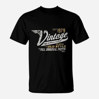 42nd Birthday Gift Vintage 1979 Aged To Perfection Racing T-Shirt | Crazezy UK