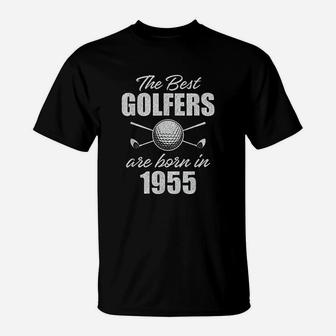 66 Year Old Golfer Golfing 1955 66th Birthday T-Shirt | Crazezy