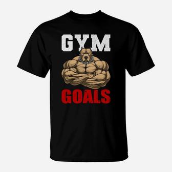 A Strongest Gymer Gets Gym Goals T-Shirt | Crazezy UK