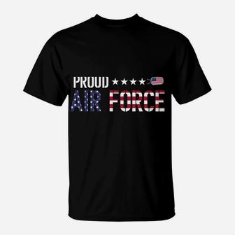 American Flag Proud Air Force Grandma Sweatshirt T-Shirt | Crazezy
