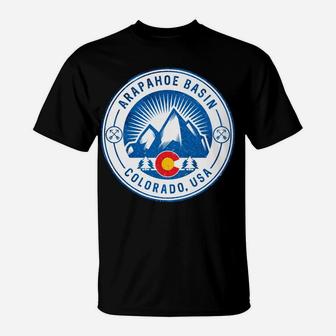 Arapahoe Basin Colorado Flag Rocky Mountain Home T-Shirt | Crazezy