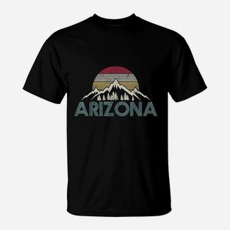 Arizona Vintage Retro Mountains Nature Hiking Souvenir Gift T-Shirt | Crazezy