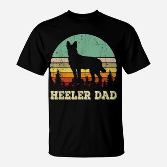 Australian Cattle Dog Red Blue Pet Heeler Dad Cute Mens Gift T-Shirt | Crazezy