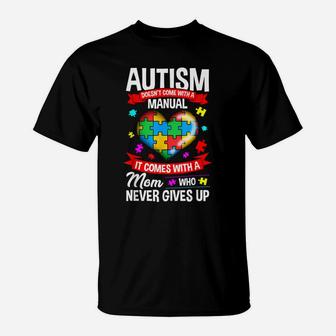 Autism Mom Shirt Women Autism Awareness Shirts Mom Cute Gift T-Shirt | Crazezy