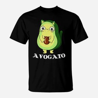 Avogato Funny Cute Cat Face Graphic Novelty Humor T-Shirt | Crazezy CA