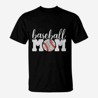 Baseball Mom Gift Cheering Mother Of Boys T-Shirt | Crazezy UK