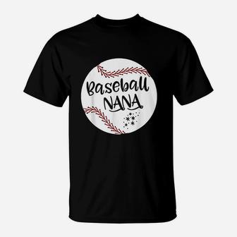 Baseball Nana For Grandma Women Mothers Day Gifts T-Shirt | Crazezy
