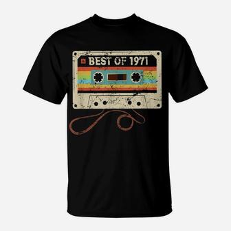 Best Of 1971 Funny Vintage 49Th Birthday Gift For Men Women T-Shirt | Crazezy