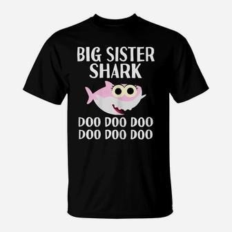 Big Sister Shark Doo Doo Christmas Gift Family Pjs & T-Shirt | Crazezy AU