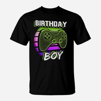 Birthday Boy Video Game Controller Birthday Gamer Boys T-Shirt | Crazezy CA