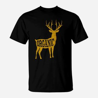 Bow Hunting Gear Vintage Organic Deer Outdoors Archery Gift T-Shirt | Crazezy