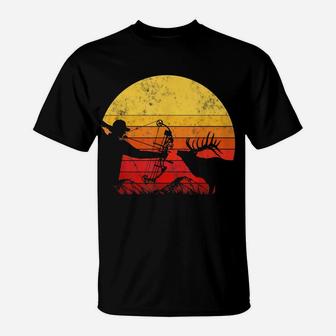 Bowhunter Vintage Retro Style Bow Hunting T-Shirt | Crazezy CA