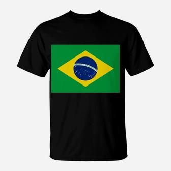 Brazil Flag Brazilian Hoodie Brazil Hooded Sweatshirt T-Shirt | Crazezy