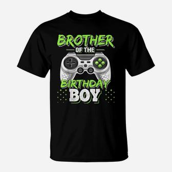 Brother Of The Birthday Boy Matching Video Game Birthday T-Shirt | Crazezy