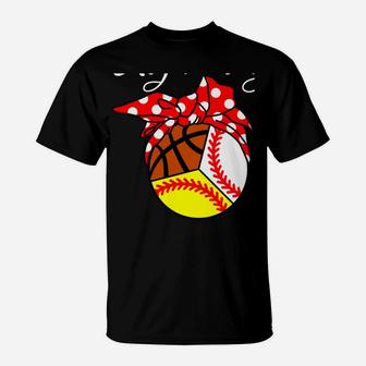 Busy Raising Ballers Funny Baseball Softball Basketball Mom T-Shirt | Crazezy UK