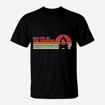 Camping Retro Style Master Of The Campfire T-Shirt | Crazezy