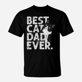 Cat Daddy Father Gift Best Cat Dad Ever T-Shirt | Crazezy