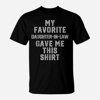 Christmas Gift For Father Mother In Law Funny Birthday Gifts T-Shirt | Crazezy