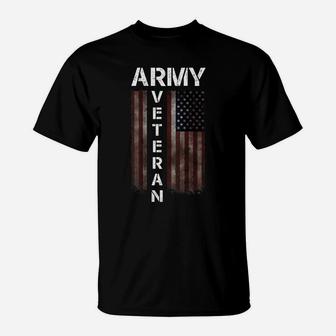 Cool American Usa Flag - Proud Us Army Veteran Gift Idea T-Shirt | Crazezy