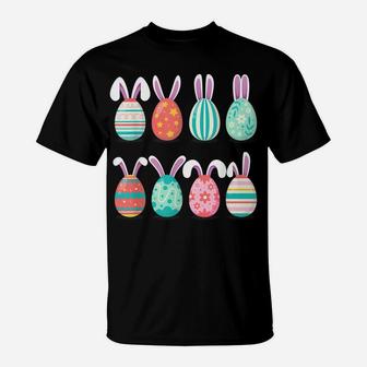 Cute Eggs Easter Day Family Matching Pajama Egg Hunting T-Shirt | Crazezy AU