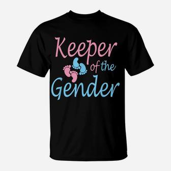 Cute Keeper Of Gender Shirt - Baby Reveal Party Gift Idea T-Shirt | Crazezy CA