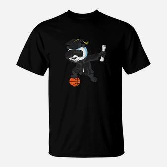 Dabbing Panda Bear Basketball Graduation Class 2019 T-Shirt | Crazezy DE