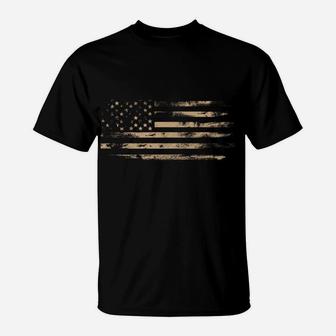Distressed American Flag Hoodie Vintage USA Flags Patriotic T-Shirt | Crazezy UK