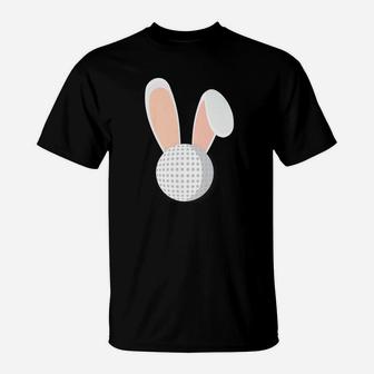 Easter Rabbit Bunny Ears Golf Ball Golfer Funny Holiday Premium T-Shirt | Crazezy AU