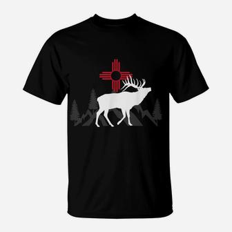 Elk Hunting New Mexico Design Gift For Outdoor Bow Hunters T-Shirt | Crazezy AU