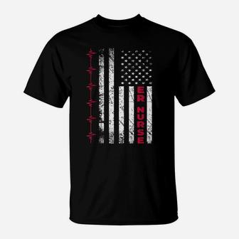 ER Nurse American Flag Proud To Be A Emergency Room Nurse T-Shirt | Crazezy DE