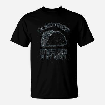 Fitness Taco Funny Gym Cool Humor Graphic Muscle T-Shirt | Crazezy