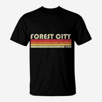 FOREST CITY IA IOWA Funny City Home Roots Gift Retro 70S 80S T-Shirt | Crazezy AU