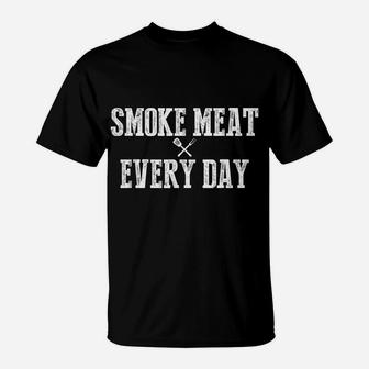 Funny BBQ Smoker Accessory Pitmaster Dad Grilling Gift Men T-Shirt | Crazezy DE