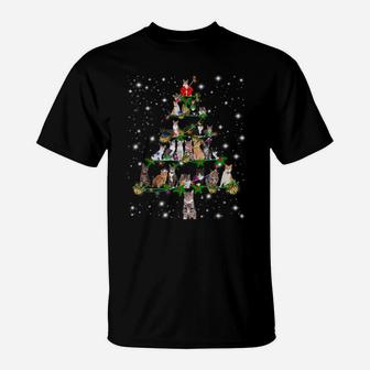 Funny Cats Christmas Tree Tee Ornament Decor Gift T-Shirt | Crazezy