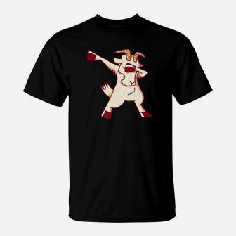 Funny Dabbing Goat Dab Dance Gifts Kids Men Women T-Shirt | Crazezy