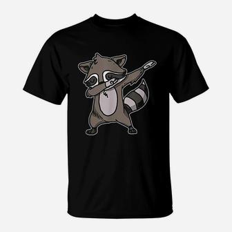 Funny Dabbing Raccoon Dab Dance Trash Panda Lover Gift T-Shirt | Crazezy