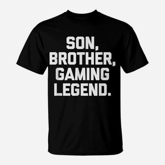 Funny Gaming Gifts For Teen Boys Teenage Video Game Gamer T-Shirt | Crazezy