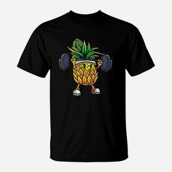 Funny Pineapple Powerlifting Weightlifting Gym T-Shirt | Crazezy DE
