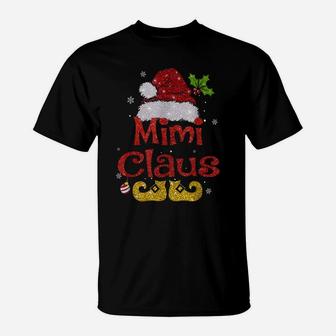 Funny Santa Mimi Claus Christmas Family Gifts T-Shirt | Crazezy