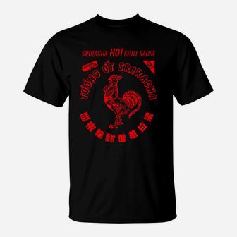 Funny Sriracha Hot Chili Sauce Spicy Food Lover Red Sweatshirt T-Shirt | Crazezy DE