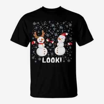 Funny Stem Cell Snowman Christmas Science Gift Sweatshirt T-Shirt | Crazezy