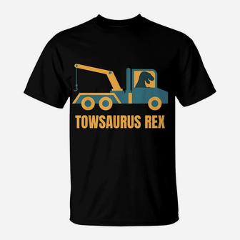 Funny Tow Truck Driver Operator T-Rex Gift T-Shirt | Crazezy