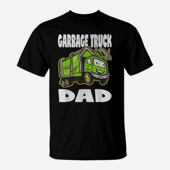 Garbage Truck Dad Vintage Father Monster Trucks T-Shirt | Crazezy